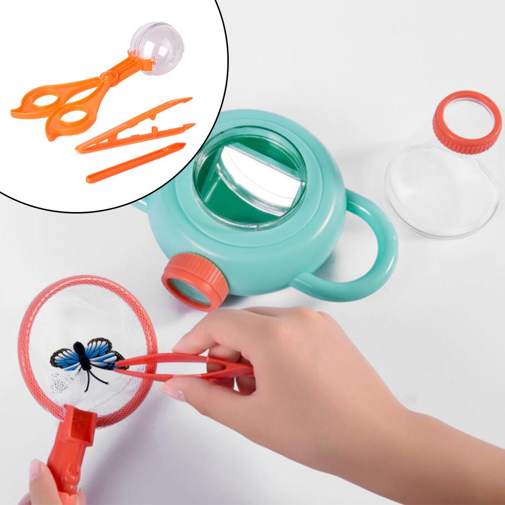 Bug Catching Kit Playset 3 Pcs Bug Catcher Educational for Camping Outdoor Explorer Toddlers Boys and Girls