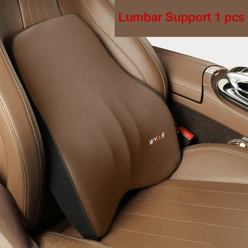 Car Lumbar Support Headrest Neck Pillow Support Universal Soft Neck Pillows Cushion Car Memory Foam Lumbar Pillow Back Support: PURPLE