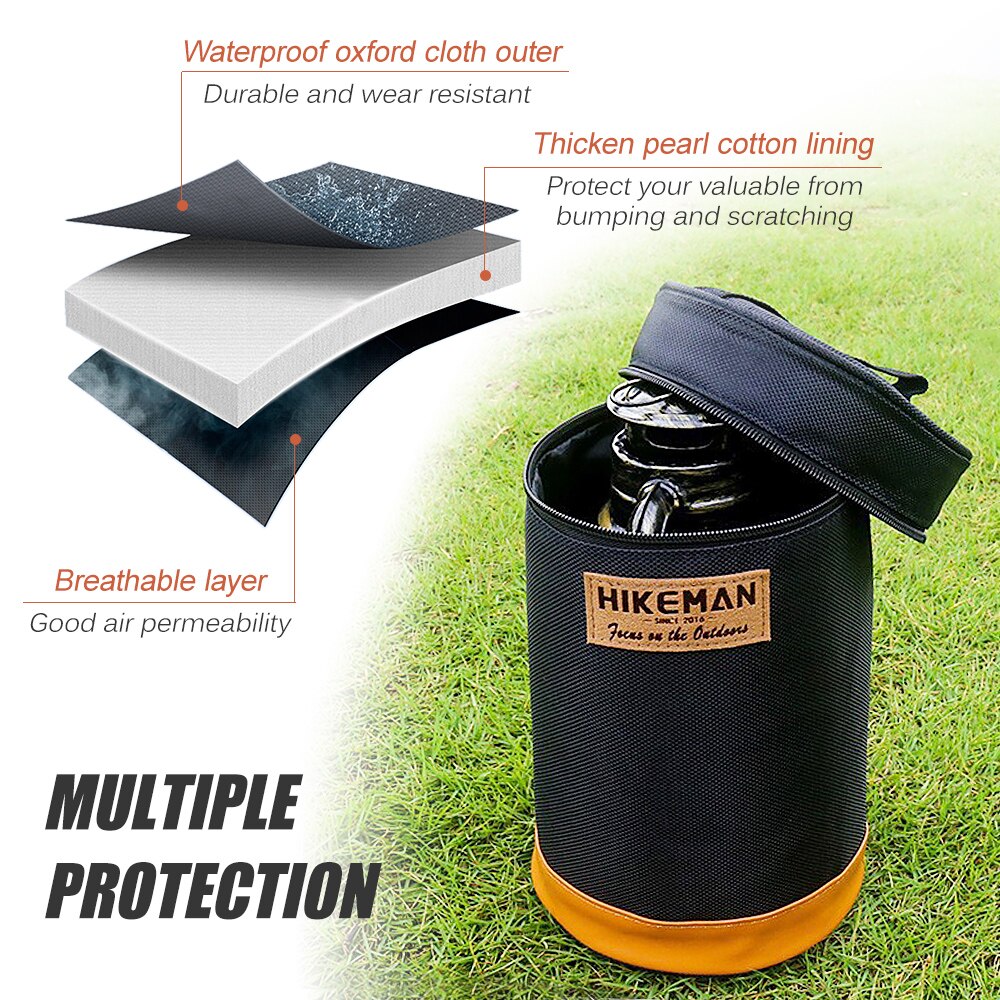 Outdoor Gas Tank Cover Heavy Duty Waterproof Propane Gas Can Storage Bag Holder Camping Travel Cylinder Lantern Protective Case