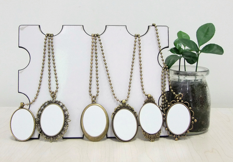 12pcs/lot Classic Pendant for Blank Sublimation INk Transfer Printing Heat Press DIY Can Print