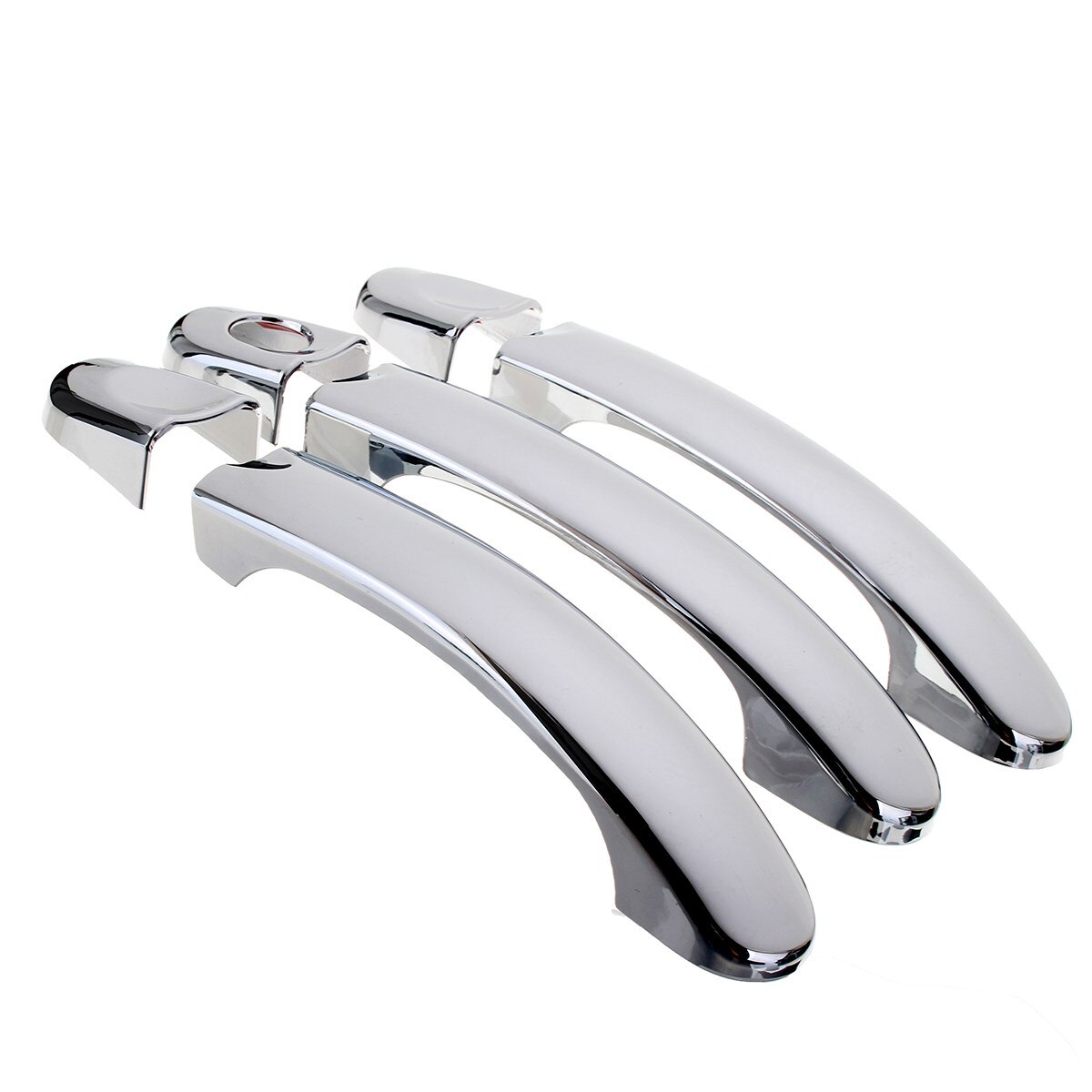 6x krom 3 dørhåndtak deksel trim sett for vw transporter  t5 caravelle caddy multivan 2003