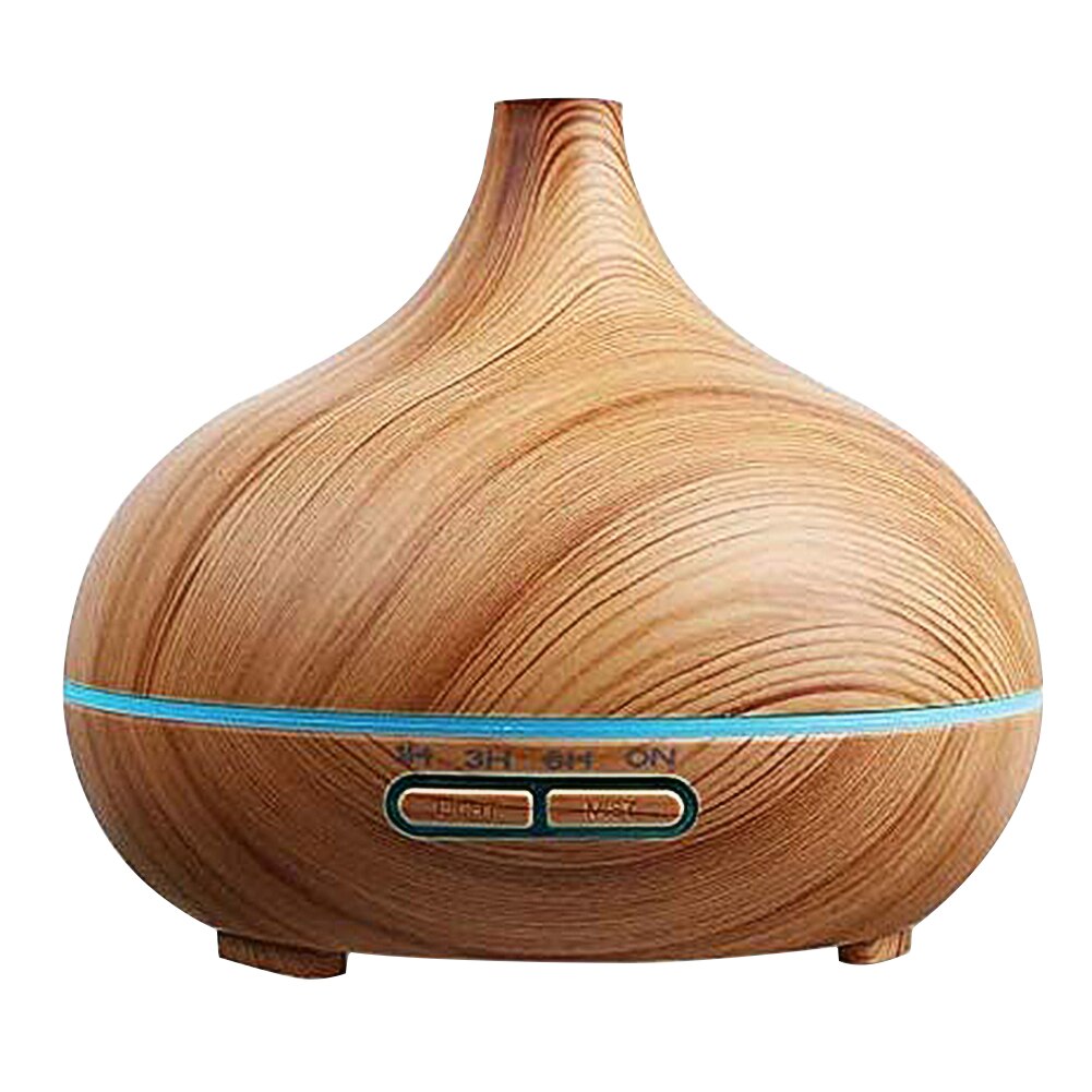 Aroma Essential Oil Diffuser Aromatherapy Air Diffuser 7 Color LED Lights Wood Grain Ultrasonic Mist Humidifier Car Mist Maker