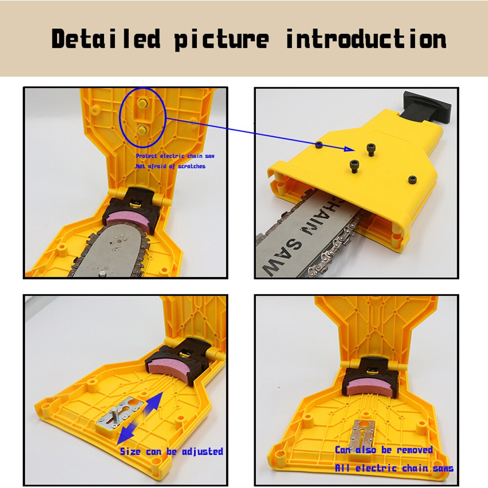 Chainsaw Teeth Sharpener Woodworking Sharpen Chain Saw Fast Grinding Sharpening Chainsaw Whetstone Tools