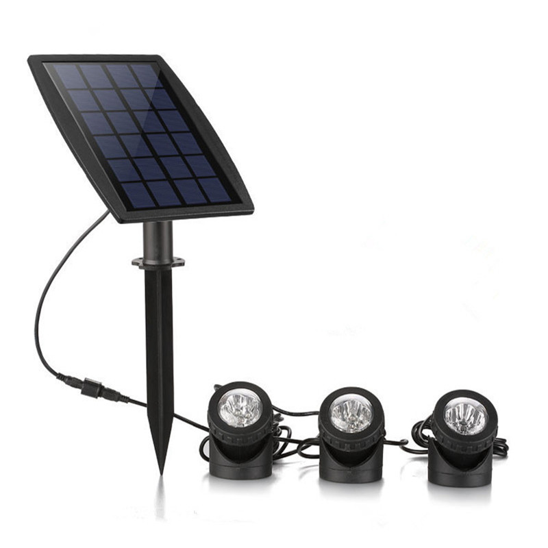 Luz Solar Sumergible para Piscina, Luz Led RGB Sumergible para exteriores, jardín, , impermeable, 12v, 3M, 6Led