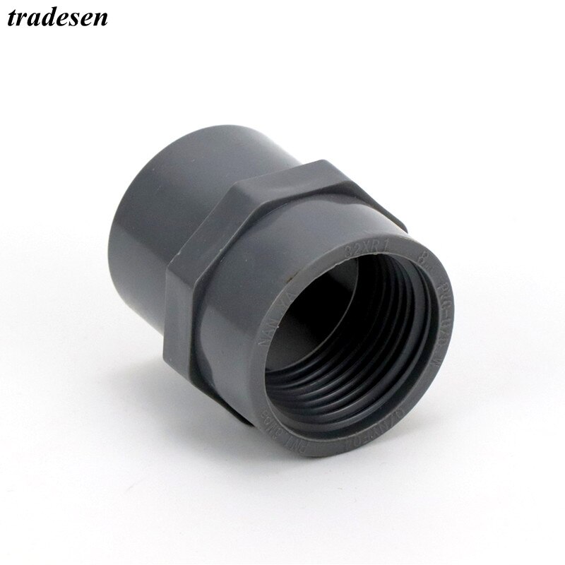 2~5Pcs PVC 1/2"-2" Female Thread Straight Joint Garden Irrigation Frame Pipe Connector Aquarium Fish Tank Female Adapter Fitting