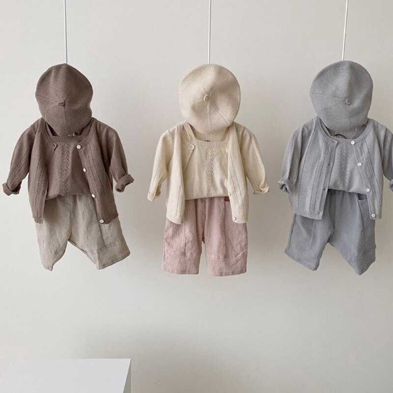 MILANCEL Sommer Neue Baby zur Seite fahren Langarm Mädchen Bluse Oansatz Strick Jungen Spitzen Koreanische Beiläufige Kleinkind Kleidung