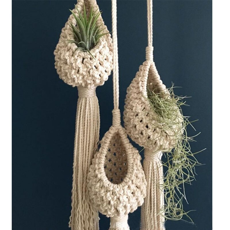 CURTEK 4 Pack Bloem Plant Houder 20,3 cm Ring Bloempot Houder Wandmontage Plant Hangers Opvouwbare Beugel voor Binnen en Buiten,Zwart