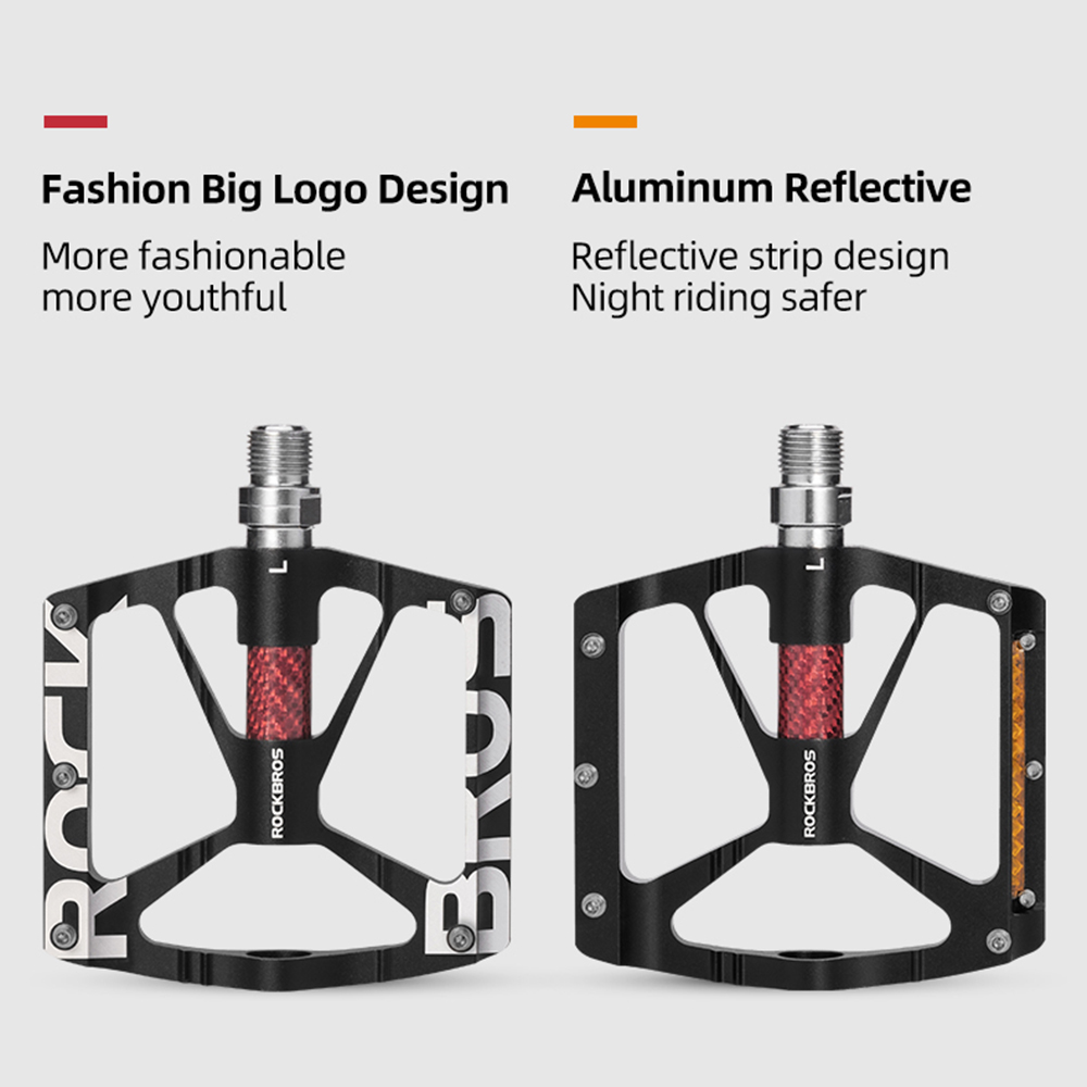 ROCKBROS Bicycle Pedal, Peilin Anti Slip Mountain Bike Pedal, Aluminum Alloy Riding Pedal, Mountain Bike Bicycle Accessories