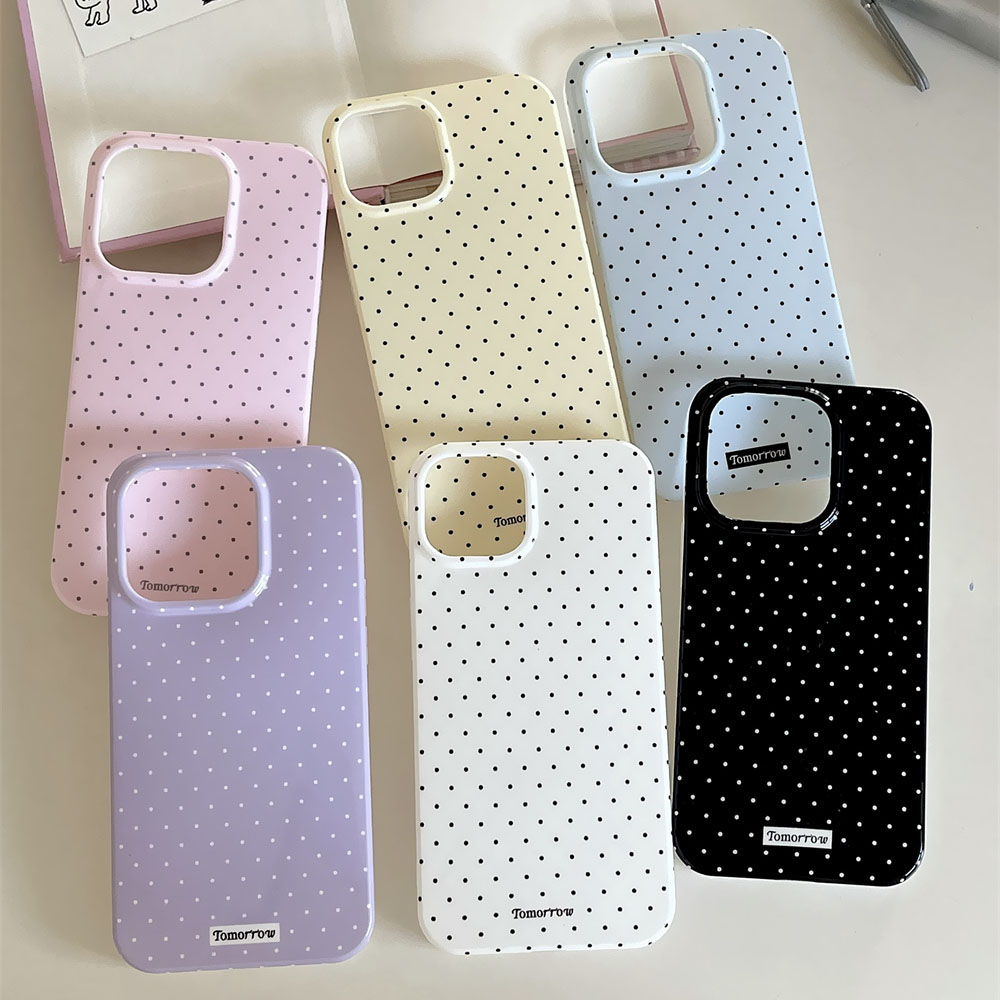 INS Polka Dot Small Fresh Mobile Phone Case for iPhone 15 14 13 12 Pro Max 11 Ultra Slim Shockproof Cover for iPhone 15 Pro Max
