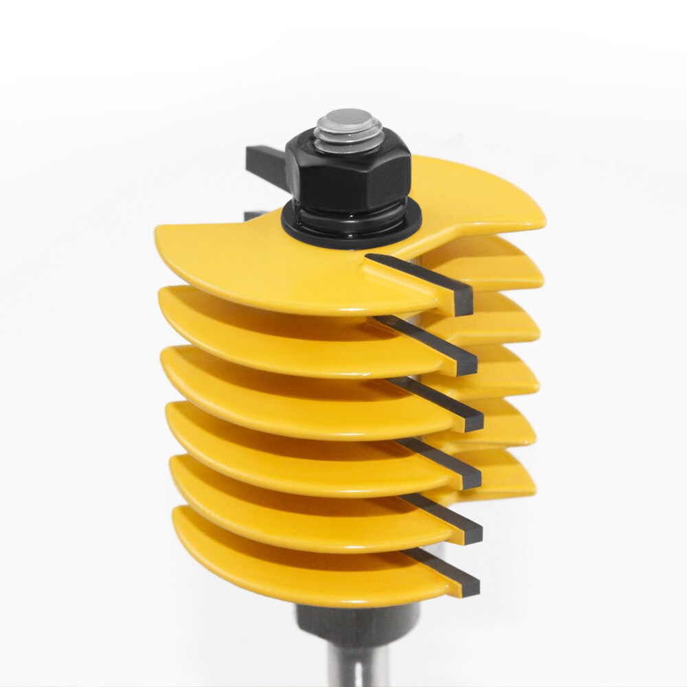 LAVIE 1pc 8mm 12mm 1/2" Shank Brand 2 Teeth Adjustable Finger Joint Router Bit Tenon Cutter Industrial Grade for Wood Tool