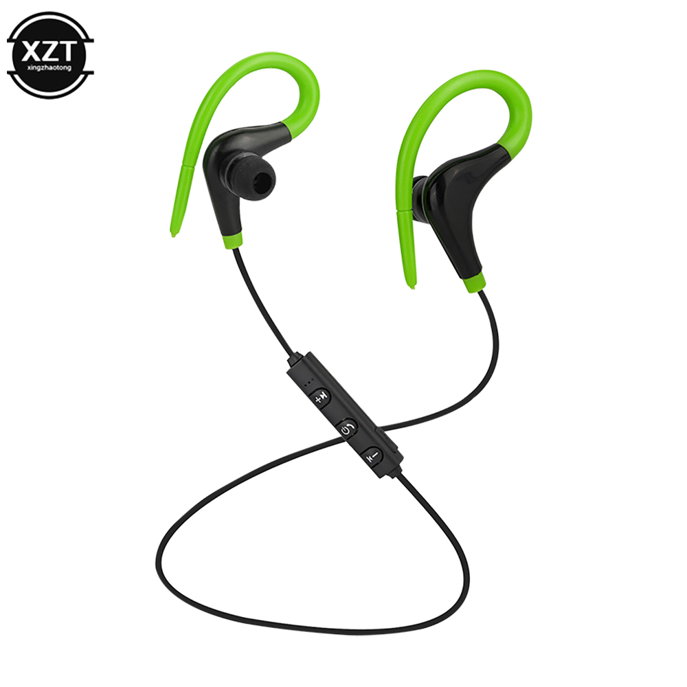 S6 Bluetooth-kompatibel Sport Kopfhörer BT-01 Hand Frei Wireless Headset Kopfhörer Sport In-ohr Kopfhörer Für Smartphone: green