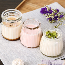 1 stuk 100-200ml geraspte pudding fles yoghurt beker mousse beker glazen fles zelfgemaakte melk yoghurt fles hoog borosilicaat