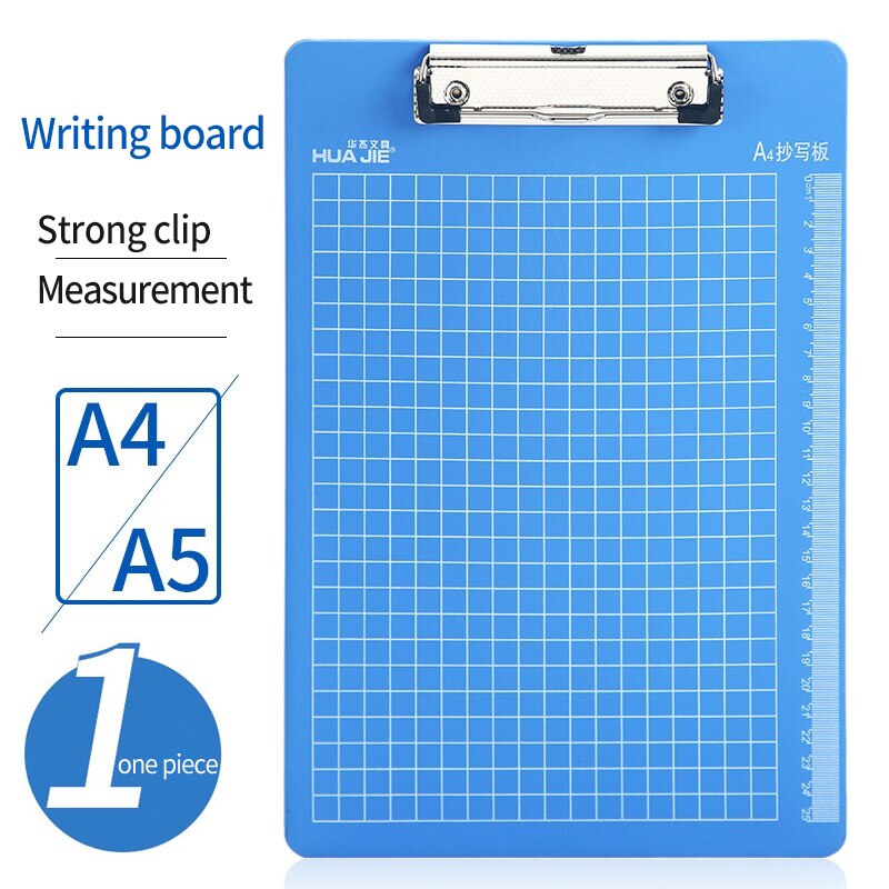 Gennemsigtig  a4 skrivebræt tegnebræt simpel udklipsholder papirclips mappe rapportmappe studerendes kontorartikler  h3109b