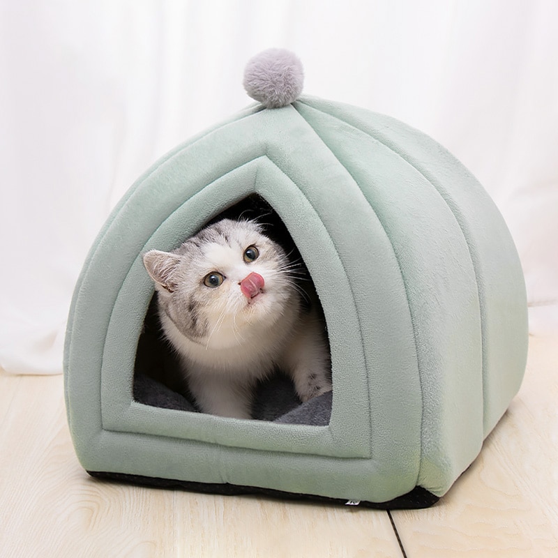 Voarge Kattenbed, zachte kattenmand, zacht pluche, warm