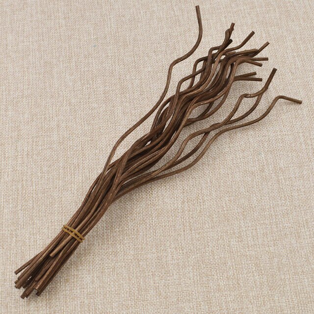 20Pcs Diffuser Stick Long Wavy Rattan Reed Fragrance Diffuser Replacement Refill Air Freshener Stick Accessory home fragrance: Light Grey