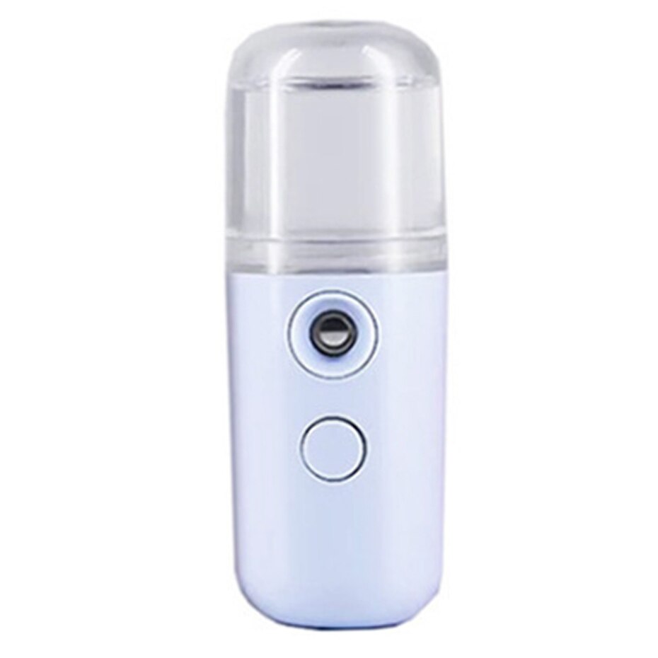 Nano Facial Mister Handy Mist Sprayer for Face Moisturizing Hydrating Mini USB Rechargeable Travel Face Humidifier Atomizer: Blue