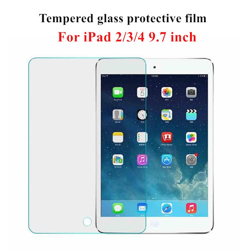 Tempered Glass for ipad air 1 2 ipad mini 2 3 4 5 6 HD Screen Protector 9H Protective Glass For iPad 9.7 10.5 11 inches: for iPad 2 3 4