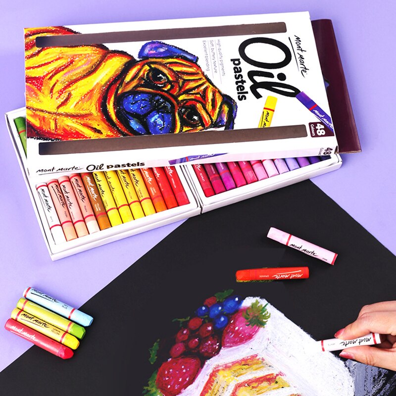 Crayons 12/24/36/48 Color Oil Pastel Water-Soluble Color Graffiti Painting Pen Crayons Art Supplies Crayons Office School Pen