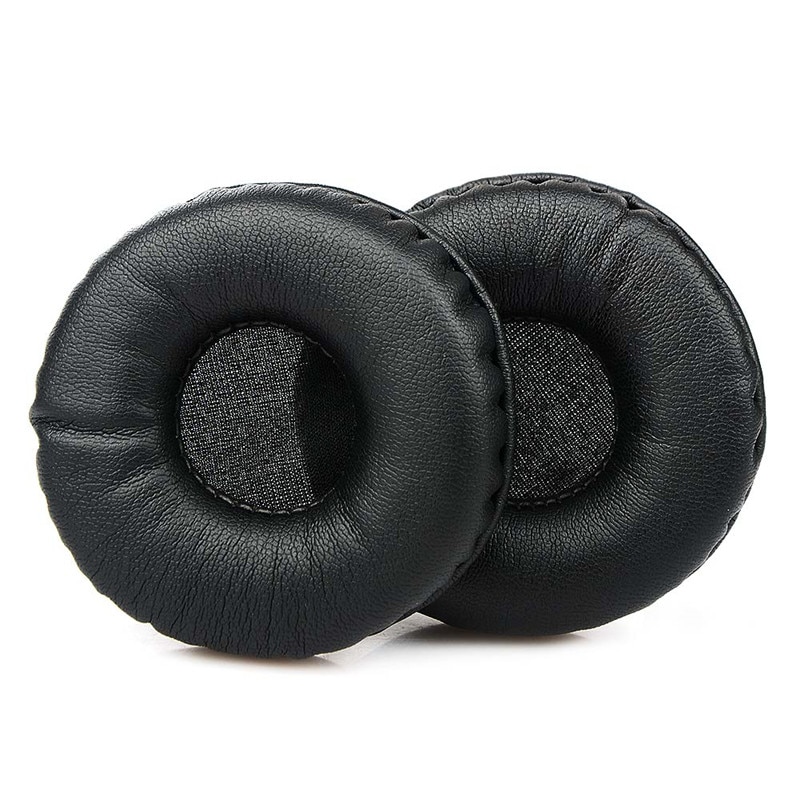 1 par de reemplazo negro almohadilla para oreja para Sony MDR-V150 V250 V300 V100 V200 V400 DR-BT101 ZX100 ZX300 Auriculares auriculares 70MM