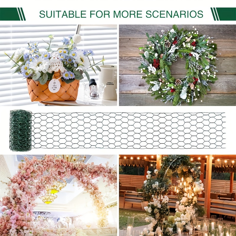 Fencing Chicken Wire Mesh For Garden Chicken Wire For Crafts DIY Poultry Netting Wire Fencer For Coop Durable