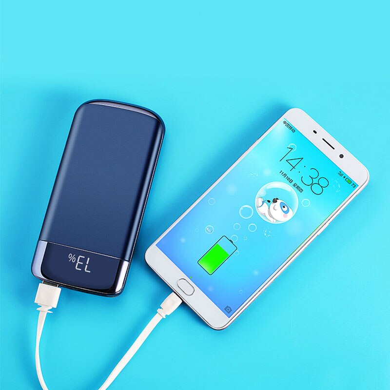 10000mah Power Bank External Battery PoverBank 2 USB LED Powerbank Portable Mobile phone Charger For Xiaomi Samsung iphone CD16