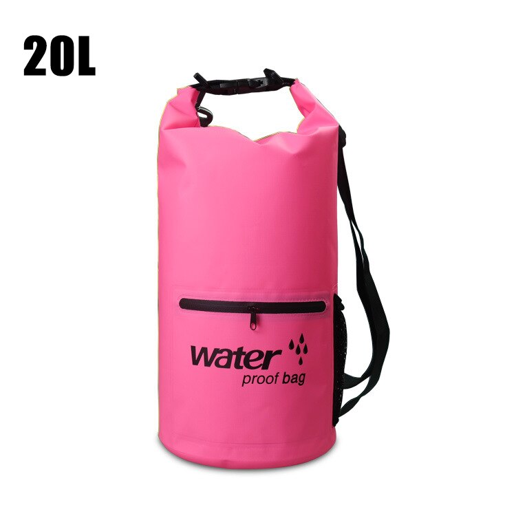 10L/20L Waterproof Swimming Bag Drifting Floating Beach Dry Backpack Boating Sack Floating Bags Rafting Backpacks Buoy Handbag: pink20L