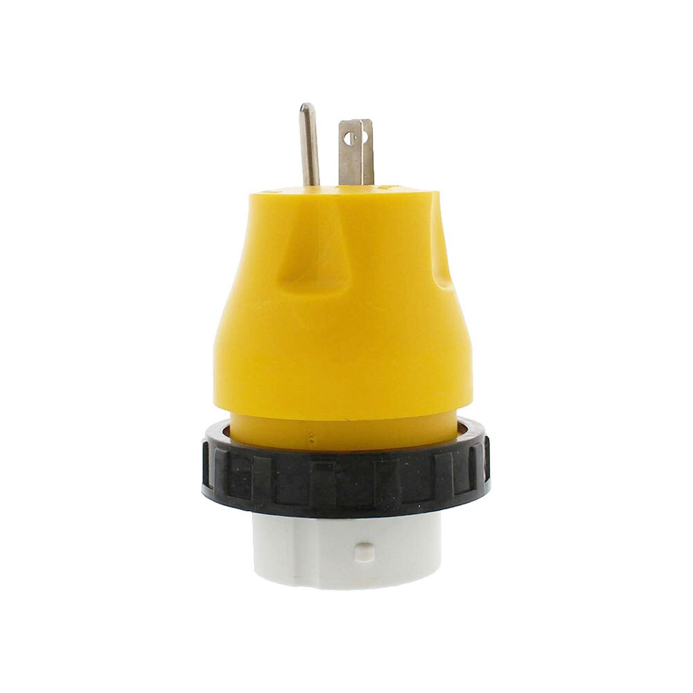 15A Male To 50Amp Female Twist Adapter RV Locking Power Cord 125V AC Camper Generator Cable Adapter Electrical Converter Plug