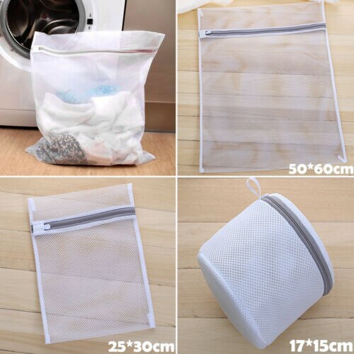 Mesh Laundry Bag Washing Cloth Protect Zipper Set Travel Storage Net Washing Bags Lingerie Saver Organizer
