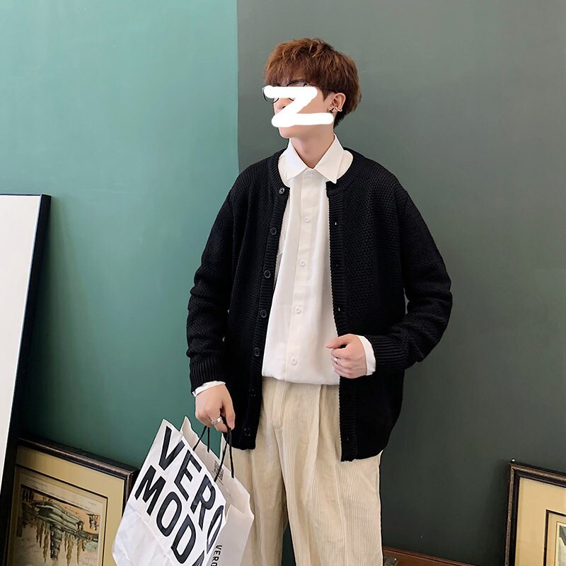 Mens Knit Winter Coats for Korean Trends Cardigan – Grandado Mens Knit Winter Coats for Korean Trends Cardigan – Grandado