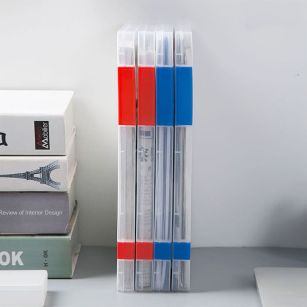 Scatola di immagazzinaggio trasparente A4 portatile file di riempimento di documenti in plastica trasparente organizzatori di carta da tavolo impermeabili forniture per ufficio