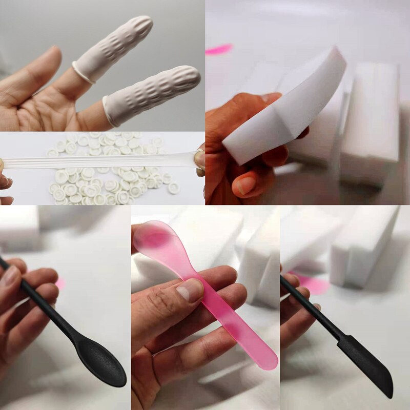 DIY Mosaic Tiles Tool Set Multiple Optional Sponge Trowel Silicone Strrier Plastic Scraper Wooden Hammer Finger-Cot Clean Sponge