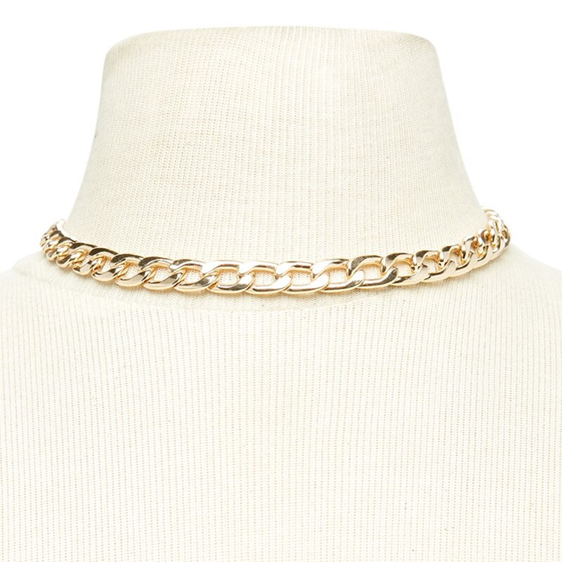 Link Chain Choker Ketting Voor Vrouwen Charme Ketting Collares Sieraden