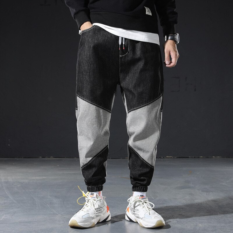 M -5xl hiphop jeans plus size denim broek heren losse casual jonge man grote merken broeken