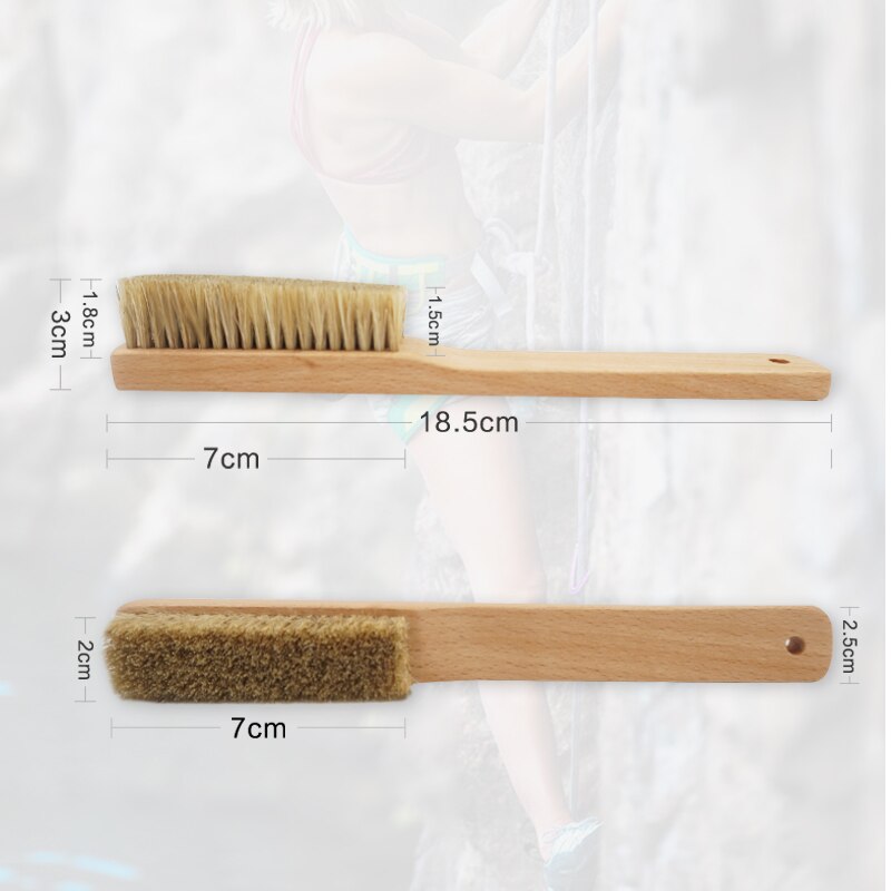 Pelo de jabalí de madera para escalada en roca, brocha para limpieza de roca, suministros para el hogar, productos para el hogar, brochas para zapatos