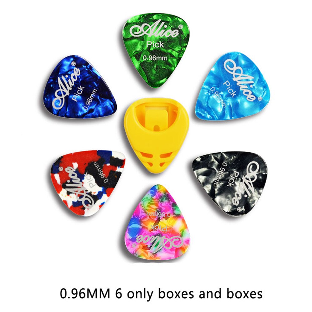 Type de pâte boîte de rangement médiator de guitare envoyer 6 médiator pluralité de spécifications et de couleurs GP30: 0.96mm