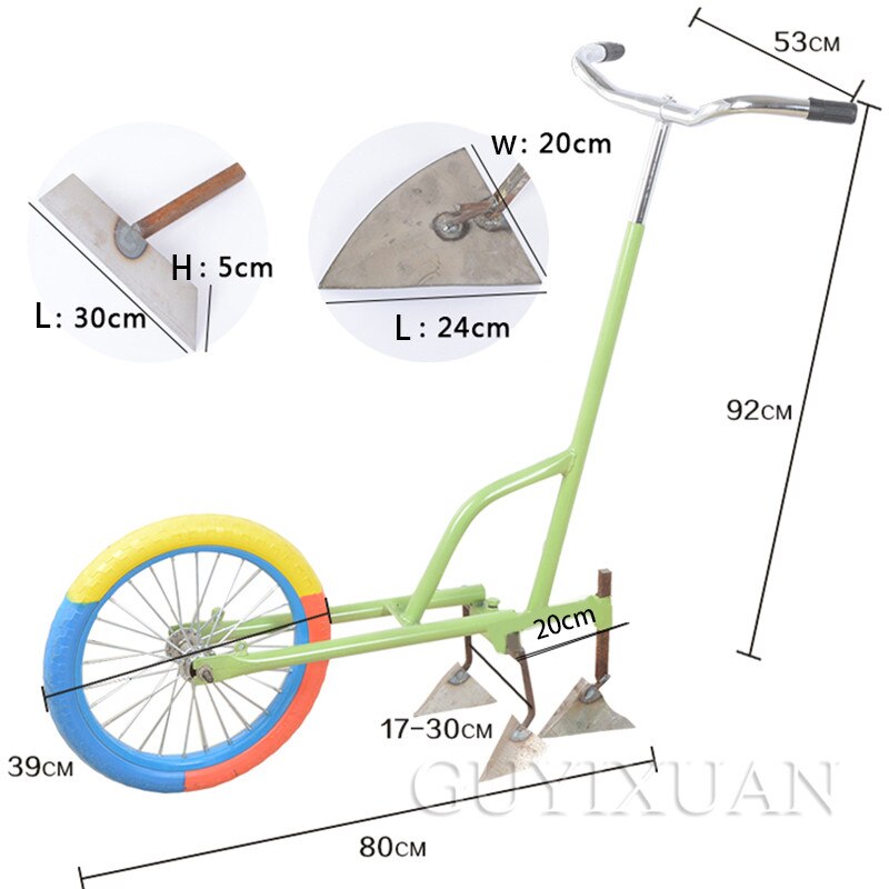 GUYX Household small hand push weeder Tiller Rotary machine Lawn mower Agricultural tools