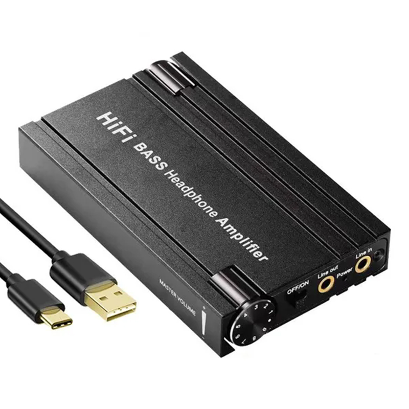 Bluetooth Hifi Kopfhörer verstärker Kopfhörer Verstärker 3,5mm Hifi Stereo Audio- aus tragbare Kopfhörer Verstärker für Kopfhörer: Gelb