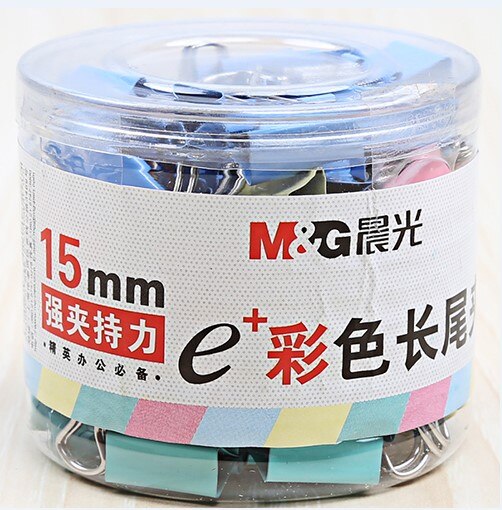 M&g lange staart map pigtail ijzeren clip map visitekaartjes afwerkingsclip kantoorbenodigdheden: 15mm