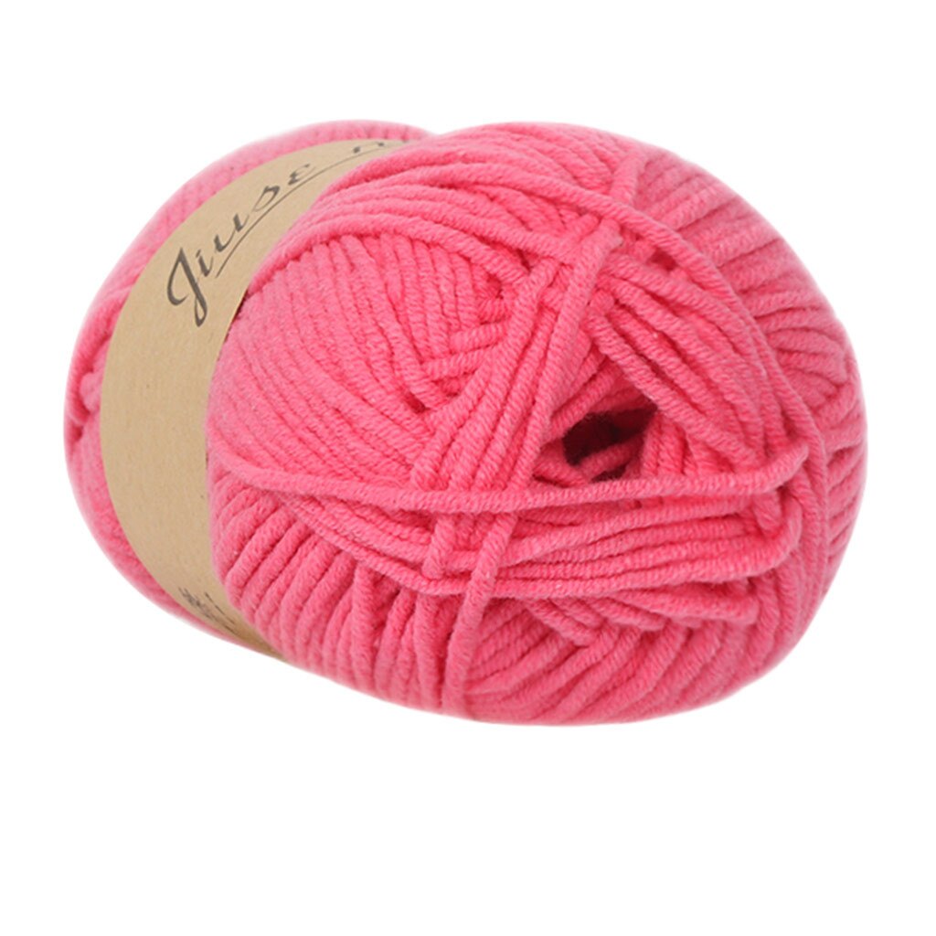 Fil de laine 5 brins de lait et de coton colorés | Bricolage, laine, coton doux, doux, écharpe Crochet épaisse poupée bébé: N