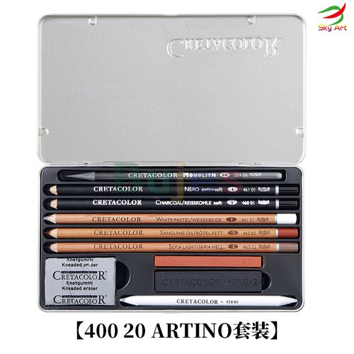 Cretacolor Schetsen Pencill Tekening Uitgebreide Pak, Artino,40007 Tekening Set Olie Potloden, 40006 Basic Set, art Supplies: ARTINO 400 20