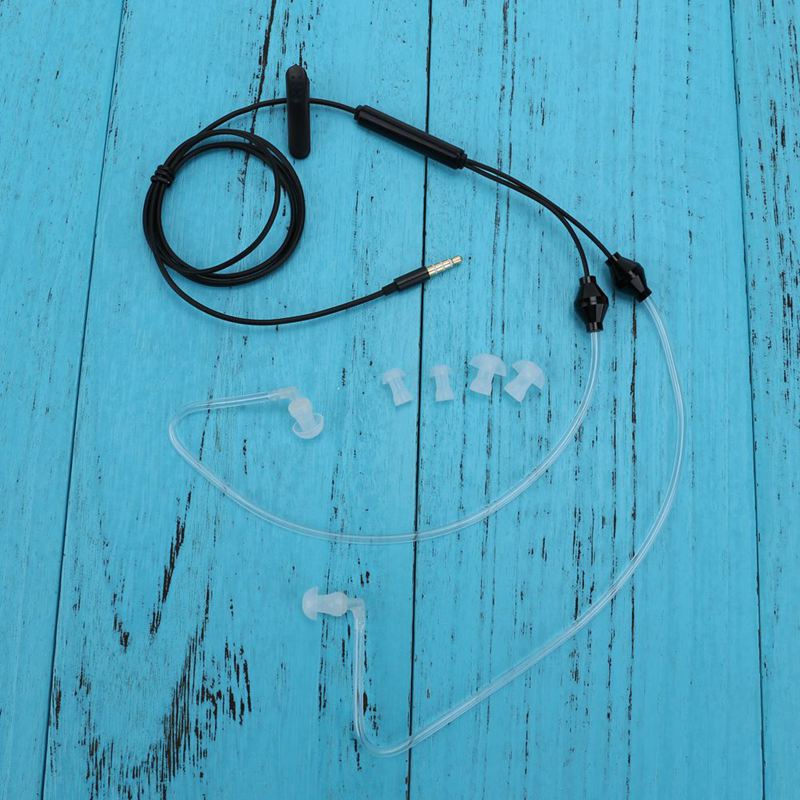 3.5Mm Plug Air Tube Anti-Straling Oortelefoon 2 Air Akoestische Buis Stereo Headset Voor Iphone Voor Samsung