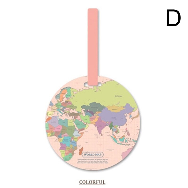 World Map Luggage Tag PVC Bag Pendant Women Travel... – Grandado