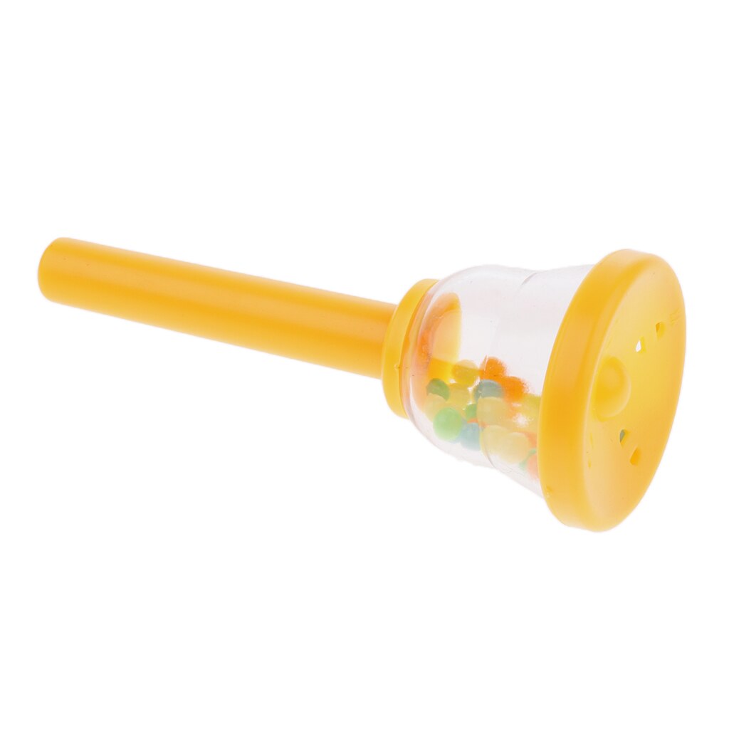 Musik håndklokke håndklokke percussion instrument musikalsk legetøj til børn: Gul