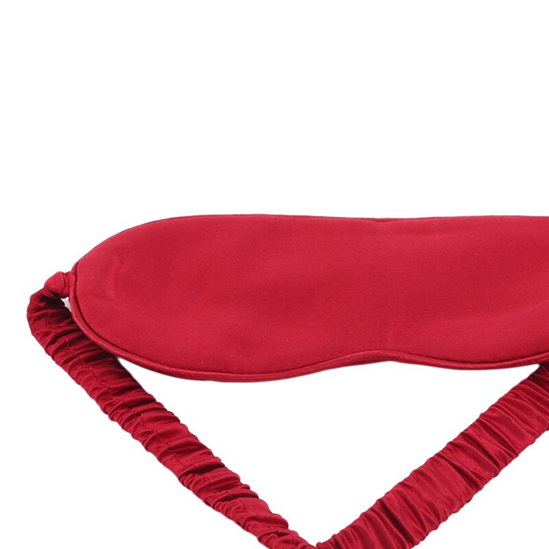 19 Momme Mulberry Silk Sleep Eye Mask & Blindfold with Elastic Strap Soft Eye Cover Eyeshade for Night Sleeping Travel Nap
