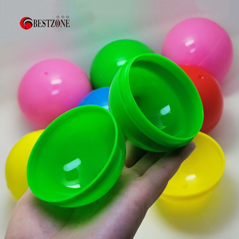 50 Stks/partij 65Mm 2.6 Inch Plastic Speelgoed Capsules Lege Mix Kleurrijke Big Size Ronde Ballen Gumball Machine Bulk Voor automaat