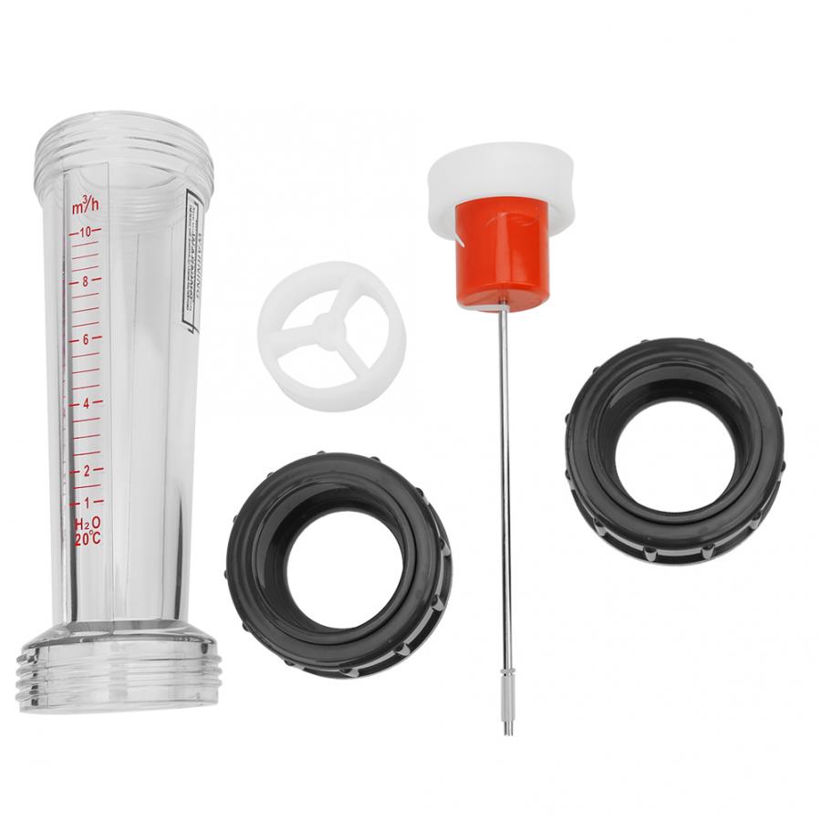 Lzs -50 ( d) plast fladrørs type flydende flowmeter høj nøjagtighed wate flowmeter 1-10 m 3/ h rækkevidde kemi køkken måleværktøj