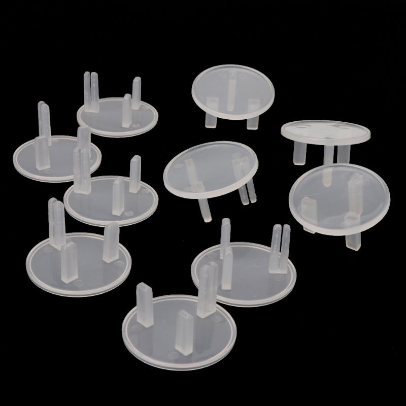 57EE 10 Pcs UK Power Socket Cover Plugs Baby Electric Sockets Outlet Plug Kids Electrical Safety Protector Sockets Protection