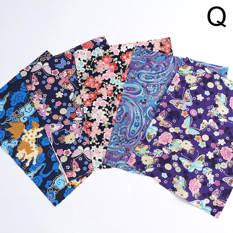 5 pçs estilo japonês tecido de pano algodão retalhos bebê acolchoado roupa costura artesanato diy material bordado acessório
