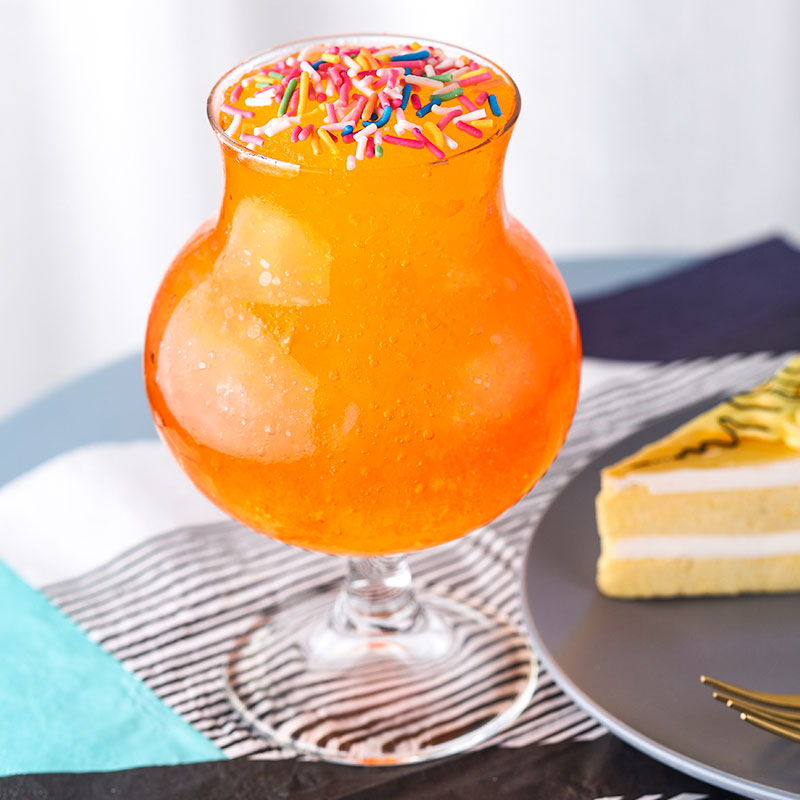 Ins Network Red Restaurant glass of sparkling soda water, juice cup ice cup high yen value girls Heart