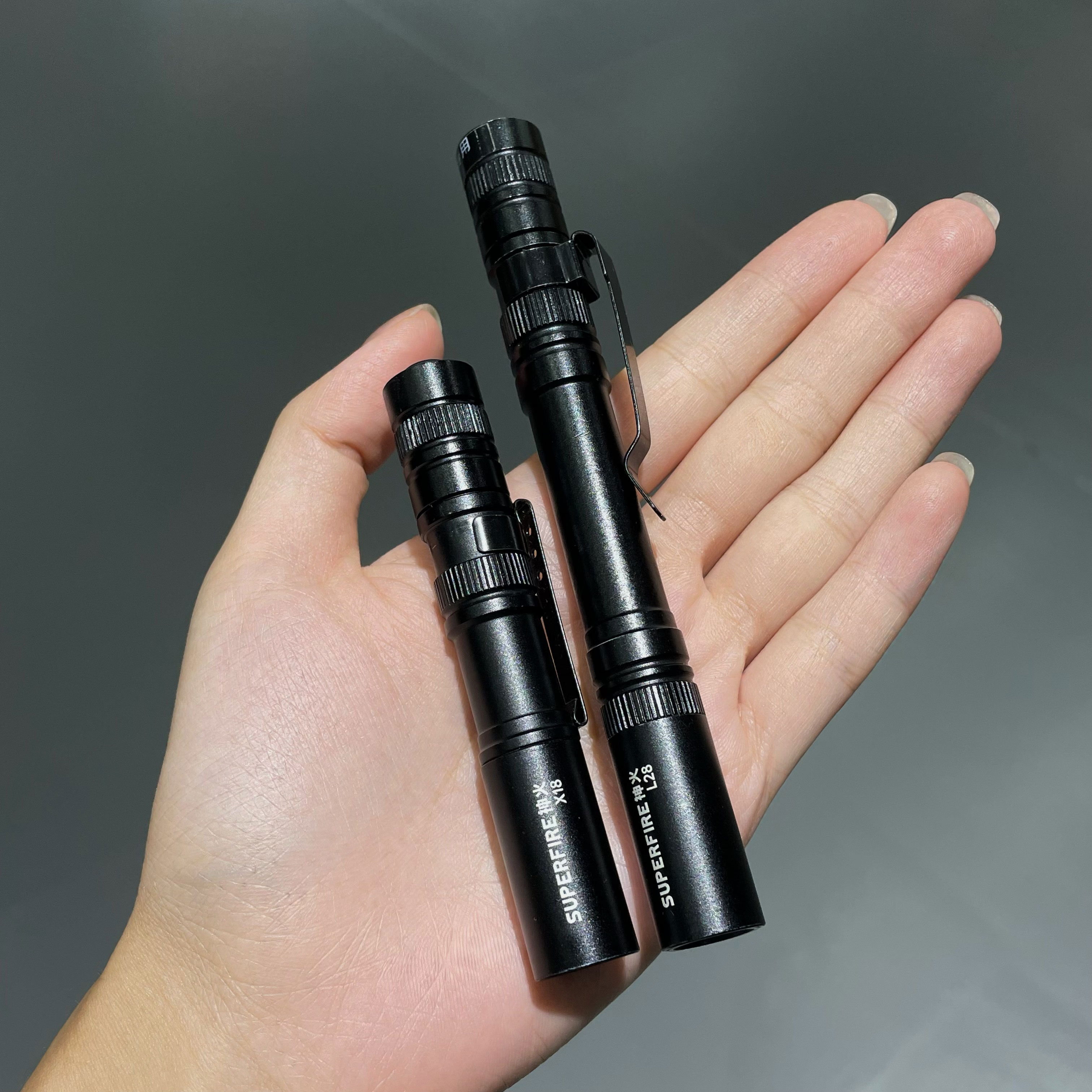 SUPERFIRE X18 Mini linterna LED PenLight lámpara Clip UV linternas antorcha al aire libre Camping bolsillo pluma luces linterna de emergencia